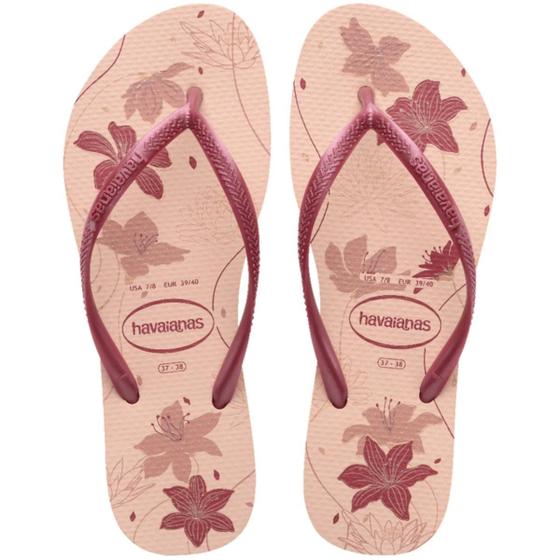 Imagem de Chinelo feminino havaianas slim organic fc original alpargatas