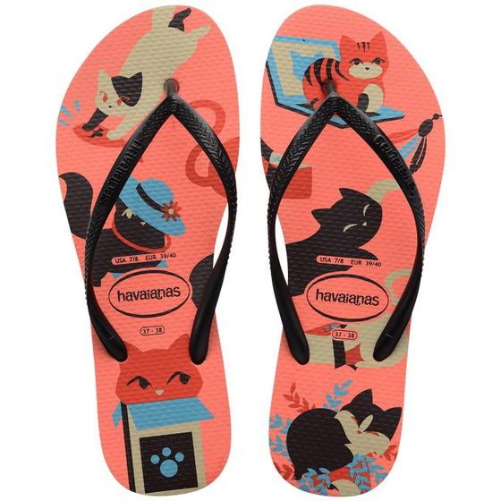 Imagem de Chinelo feminino havaianas slim pets original alpargatas