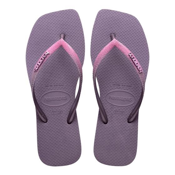 Imagem de Chinelo Feminino Havaianas Slim Square Glitter Roxo