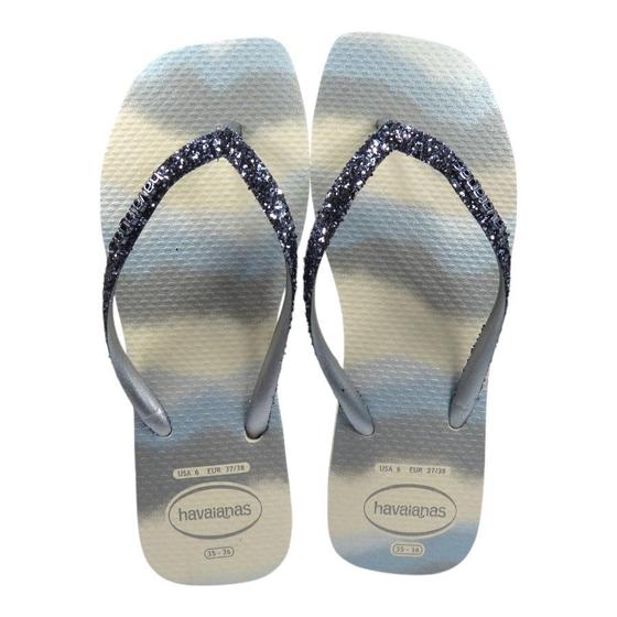 Imagem de Chinelo Feminino Havaianas Square Glitter Party 4149417 slim