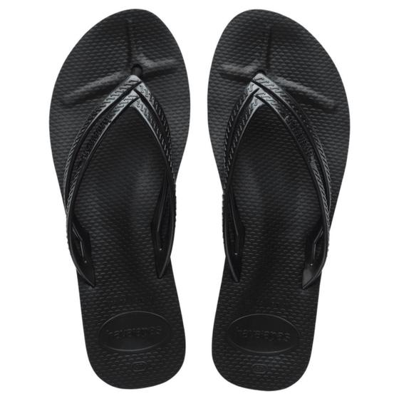 Chinelo Feminino Havaianas Wedges Preto c/ salto 3,5cm Menor preço em Chinelo Feminino Havaianas Wedges Preto c/ salto 3,5cm
