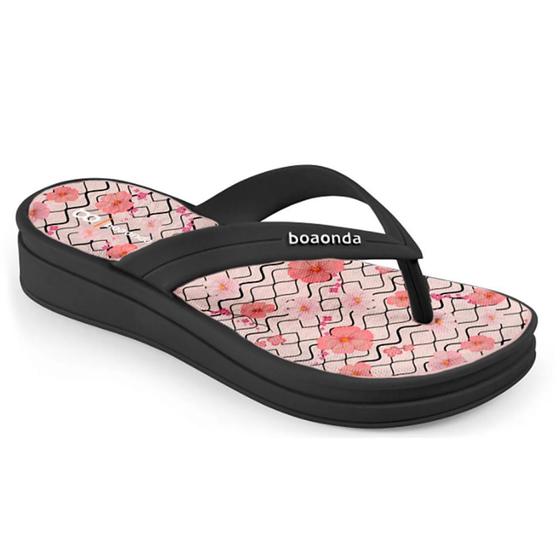 Chinelo Feminino Ortopédico Preto Boaonda - Boa Onda - Chinelo Feminino ...