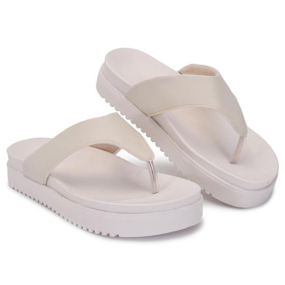 Imagem de Chinelo Feminino Sandália Flatform Papete Tamanco