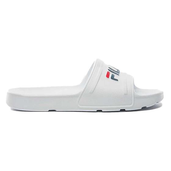 Imagem de Chinelo Feminino Sleek Slide Branco Marinho Vermelho Fila F02SD00011-156