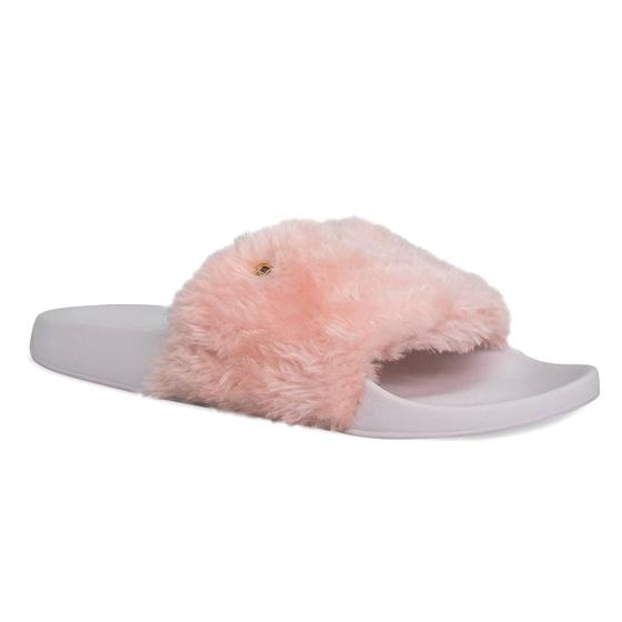 Imagem de Chinelo Feminino Slide Fancy com pelos Ref.:22500