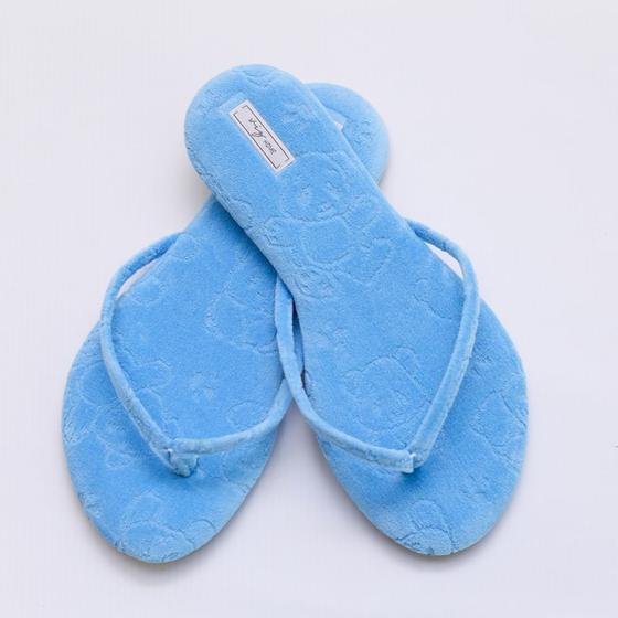 Imagem de Chinelo Feminino Viz Charlotte 37/38 Em Plush Azul