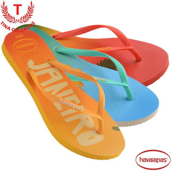 Imagem de Chinelo Havaianas Adulto Slim Postcard