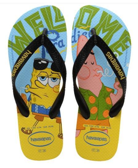 Imagem de Chinelo Havaianas Adulto Unissex Top Bob Esponja (SpongeBob)