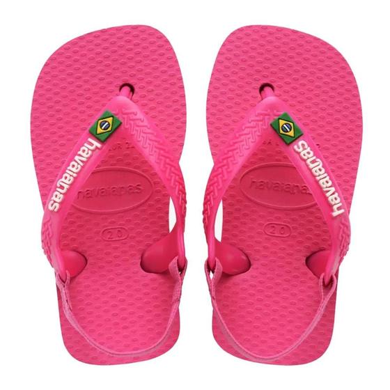 Imagem de Chinelo Havaianas Baby Brasil Logo Menina Rosa