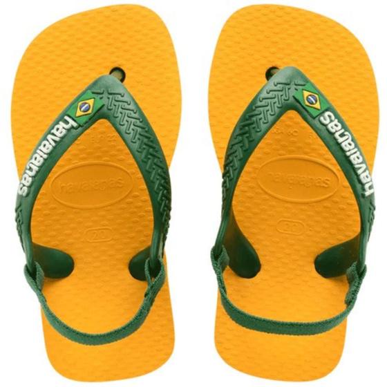 Imagem de Chinelo Havaianas Baby Brasil Logo Menino - Amarelo