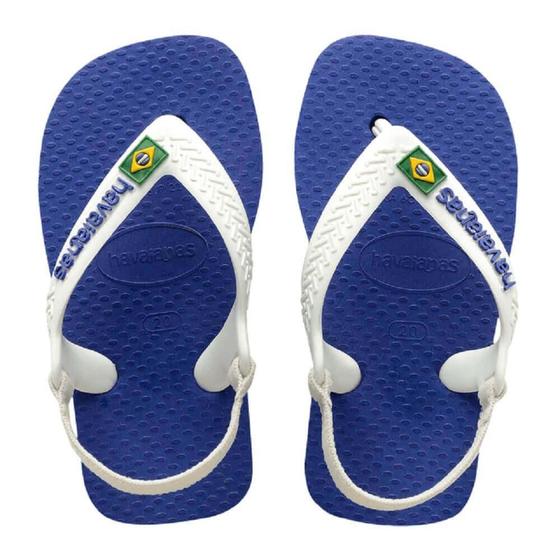 Imagem de Chinelo Havaianas Baby Brasil Logo Menino Azul