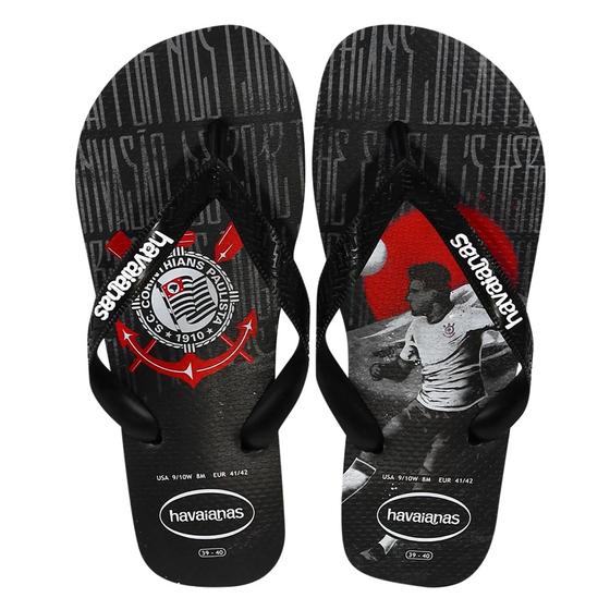 Imagem de Chinelo Havaianas Corinthians Top Times Futebol Oficial