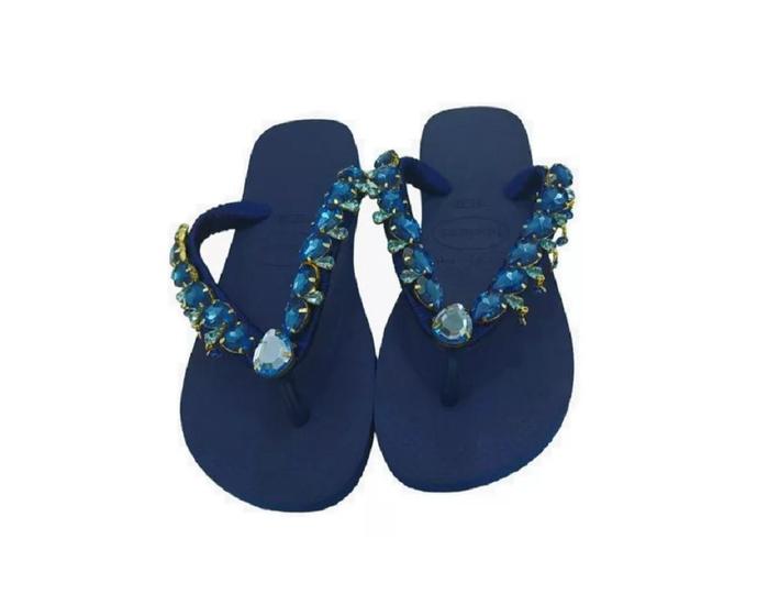 Imagem de Chinelo Havaianas Customizado Olho Grego Muito Chic