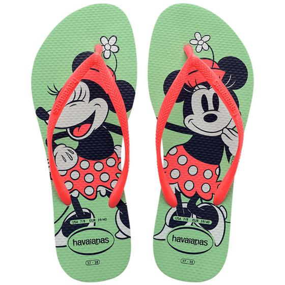 Imagem de Chinelo Havaianas Disney Minnie FC Feminino - Verde