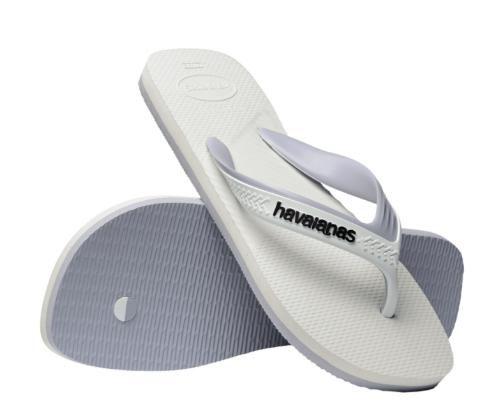 Imagem de Chinelo Havaianas Dual 8275 - Branco/Cinza Gelo - Tam 41/42