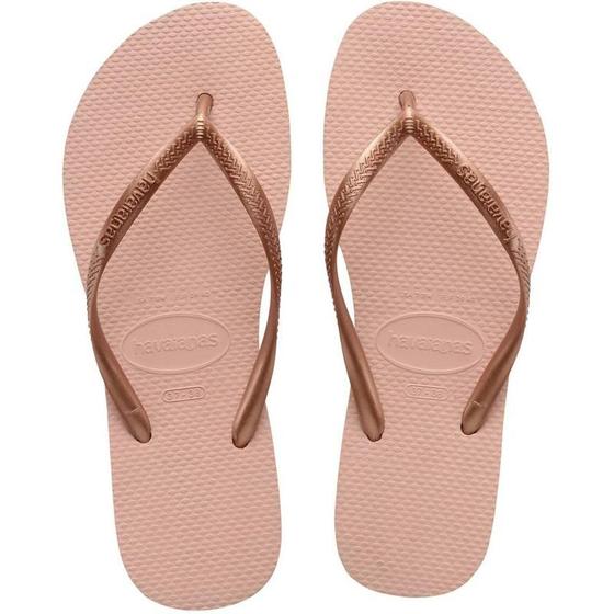 Imagem de Chinelo havaianas feminino slim 33/4 rosa ballet havaianas