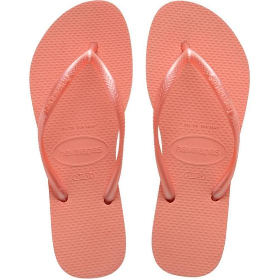 Imagem de Chinelo Havaianas Feminino SLIM 35/36 Rosa Peach