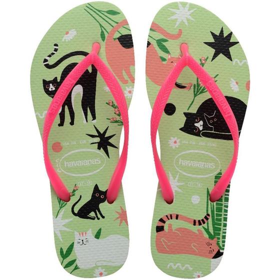 Imagem de Chinelo Havaianas Feminino SLIM PETS 39/0 Citronela