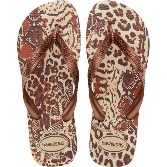 Imagem de Chinelo Havaianas Feminino TOP Animals 37/8 Areia