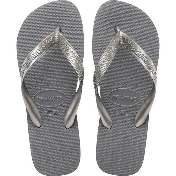 Imagem de Chinelo Havaianas Feminino Top Cinza Aço Original