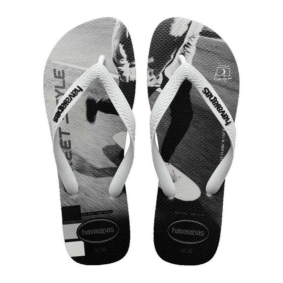 Imagem de Chinelo Havaianas Hype Branco/Branco/Preto - 39/40