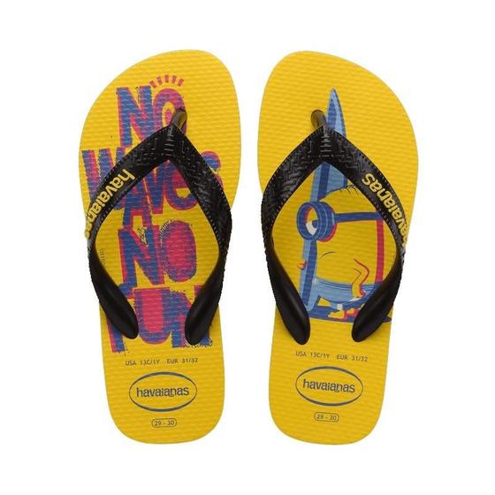 Imagem de Chinelo Havaianas Infantil Criança Minions Amarelo Leve