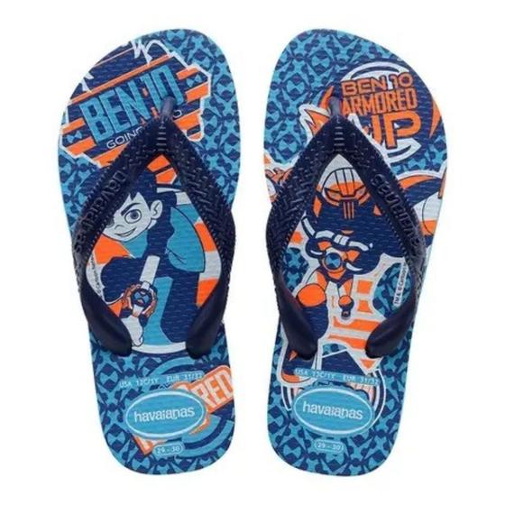 Imagem de Chinelo Havaianas Infantil Kids Ben 10 Turquesa