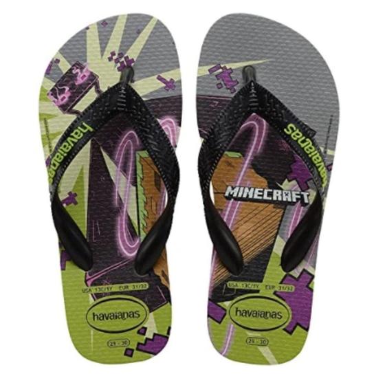 Imagem de Chinelo Havaianas Infantil Kids Minecraft Diversas Cores