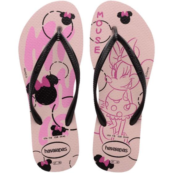 Imagem de Chinelo Havaianas Infantil Slim Disney Minnie Menina