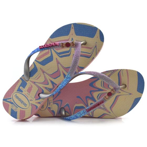 Imagem de Chinelo Havaianas Infantil Slim Glitter Rosa 4146976