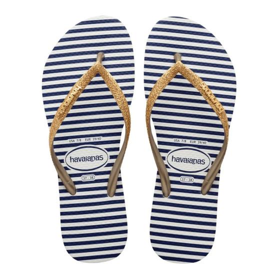 Imagem de Chinelo Havaianas Infantil Slim Glitter Stripes