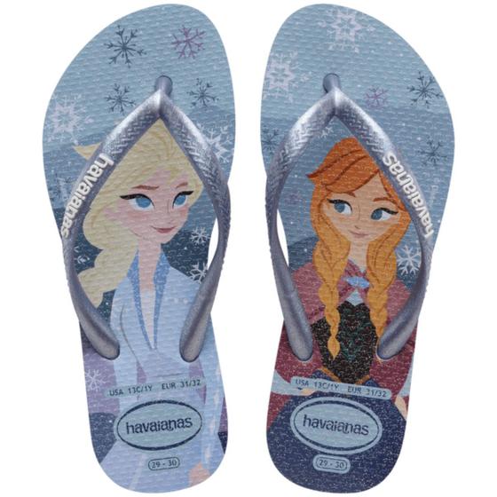 Chinelo Havaianas Kids Slim Frozen Infantil Menina Chinelo Infantil Magazine Luiza