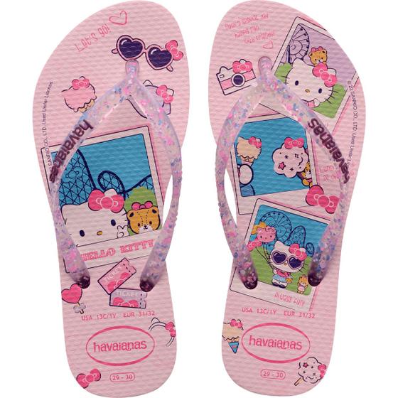 Chinelo Havaianas Kids Slim Hello Kitty - Chinelo Infantil - Magazine Luiza