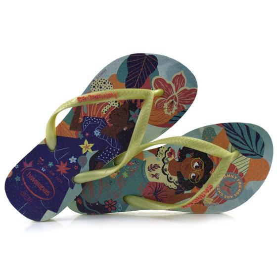 Imagem de Chinelo Havaianas Kids Slim Princesas Verde 4123328