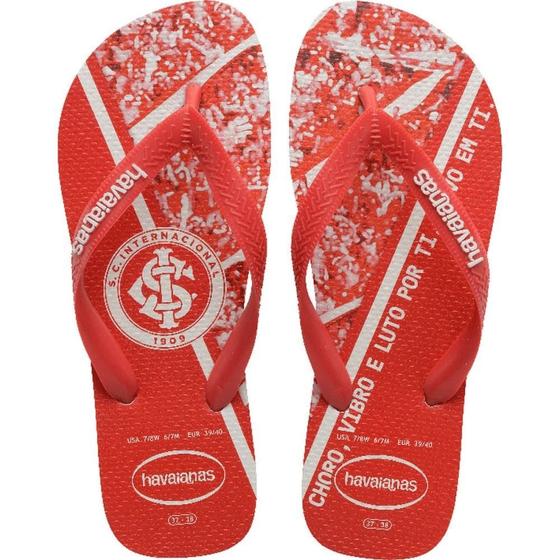 Imagem de Chinelo Havaianas Licenciado TOP Internacional 39/0 Vermelho PAR