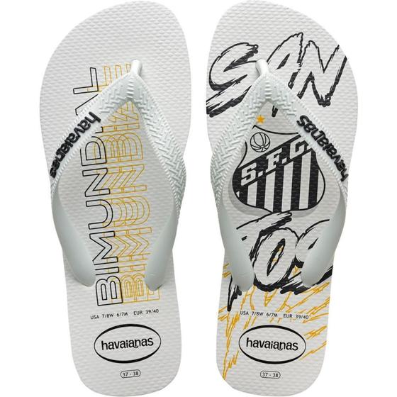 Imagem de Chinelo Havaianas Licenciado TOP Santos 35/36 Branco