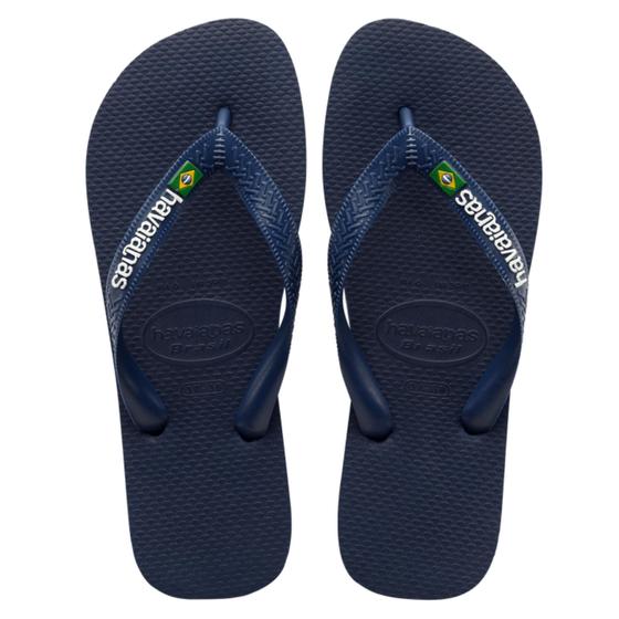 Imagem de Chinelo Havaianas Logo Brasil Masculino Original Branca 37/38 a 43/44 Sandália Havaiana 