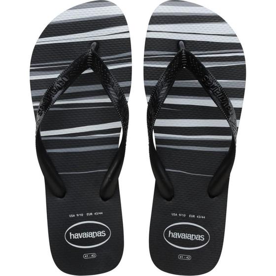 Imagem de Chinelo Havaianas Masculino TOP Basic 37/8 PRETO/BRANCO