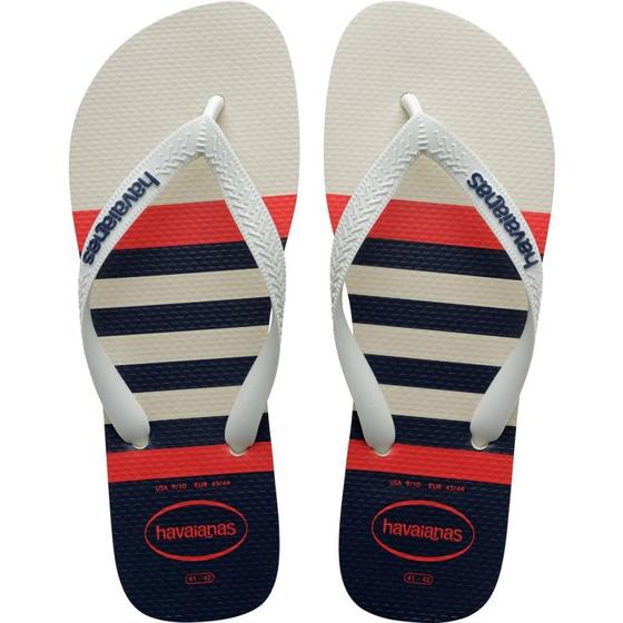 Imagem de Chinelo Havaianas Masculino TOP Nautical 39/0 BCO/MARINHO