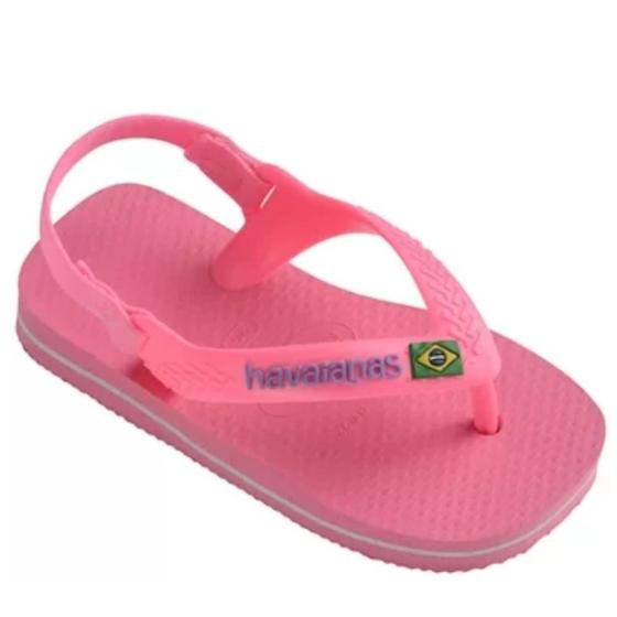 Imagem de Chinelo Havaianas N.B Brasil Logo Rosa Cristal