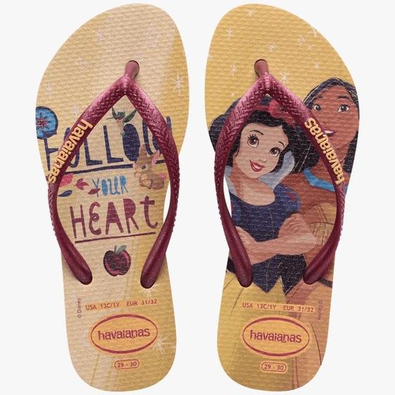 Imagem de Chinelo Havaianas Princesas Branca De Neve X Pocahontas Original