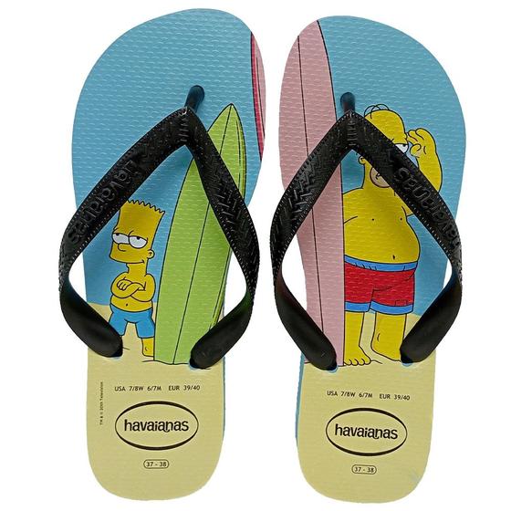 Imagem de Chinelo Havaianas Simpsons Fc Azul/Preto