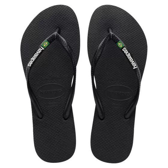 Imagem de Chinelo Havaianas Slim Bandeira Brasil Tiras Finas