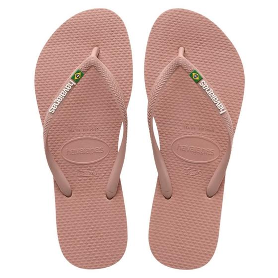 Imagem de Chinelo Havaianas Slim Brasil Rosa Crocus