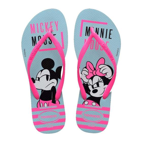 Imagem de Chinelo Havaianas Slim Disney Azul Water - 33/34