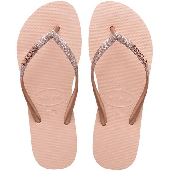 Imagem de Chinelo Havaianas Slim Glitter Tiras Finas Reluzentes - 7013956