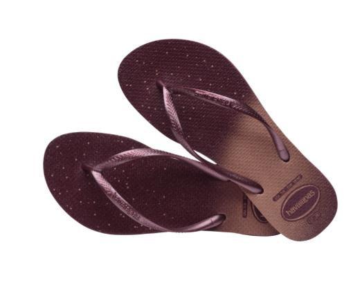 Imagem de Chinelo Havaianas Slim Gloss 4368 - Terra Roxa - Tam 35/36