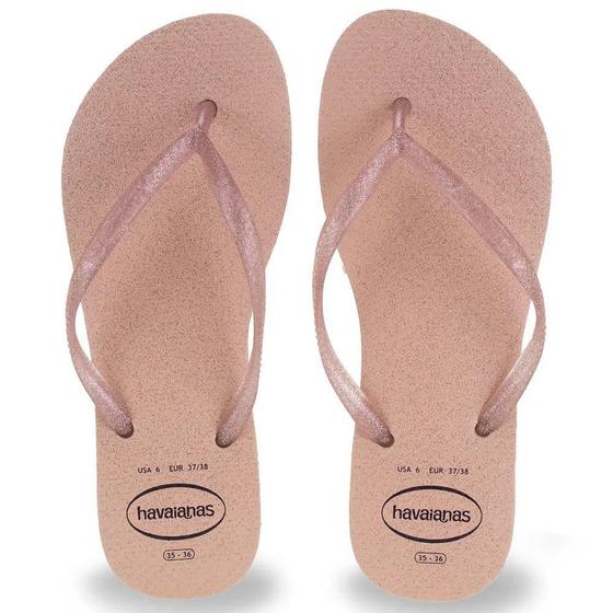 Imagem de Chinelo Havaianas Slim Gloss Rosa Ballet