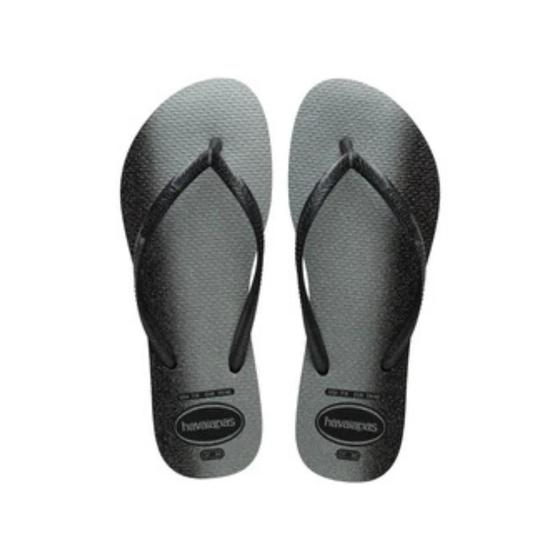 Imagem de Chinelo Havaianas Slim Gloss Tira Fina Com Brilho Feminino Adulto Original Confortável