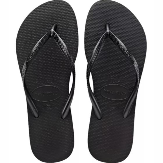 Imagem de Chinelo Havaianas Slim Lisa Feminino Preto